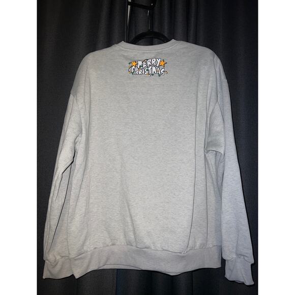 Ugly Christmas Sweater Xmas Sweatshirt Crewneck Size Large The Smurfs - Picture 3 of 3